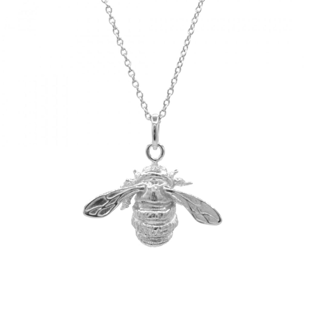 Bumble Bee Pendant - 925 Silver, Rhodium